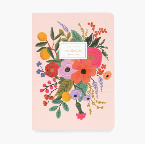 SET OF 3 GARDEN PARTY  NOTEBOOKS