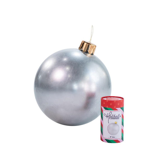 MEDIUM 18" SILVER INFLATABLE ORN"