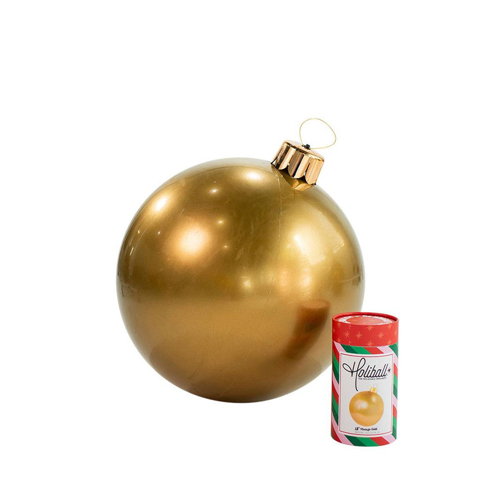 MEDIUM 18" VINTAGE GOLD INFLATABLE ORN"