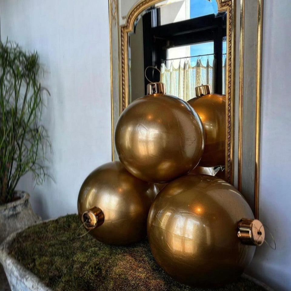 MEDIUM 18" VINTAGE GOLD INFLATABLE ORN"