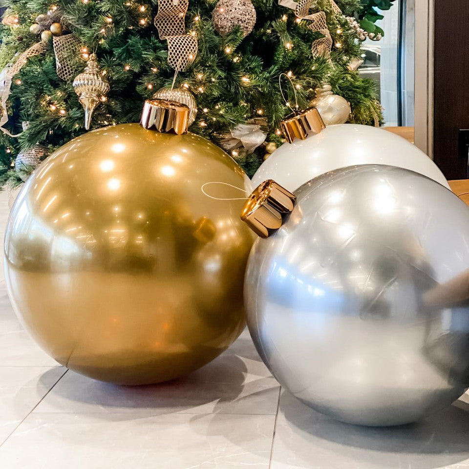 MEDIUM 18" VINTAGE GOLD INFLATABLE ORN"