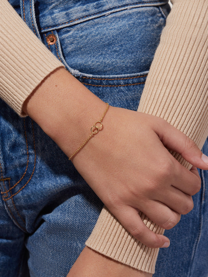 ANA LUISA INTERLOCKING CIRCLES BRACELET-JILL