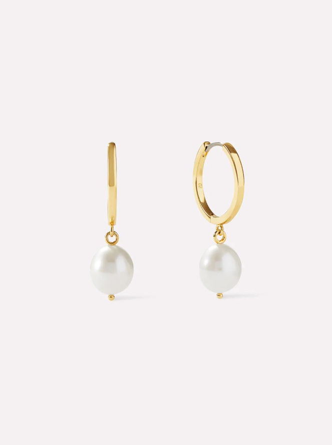 ANA LUISA PEARL HOOPS-MEDIUM FRIDA