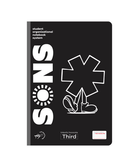 Libreta Sons 3er Grado - Negra
