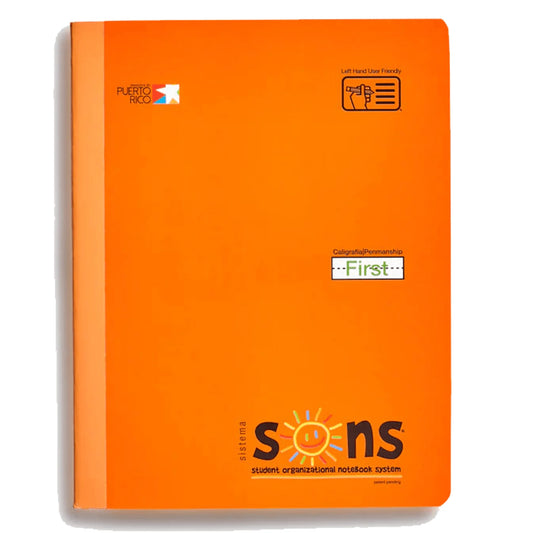 Libreta Sons 1er Grado - Anaranjada