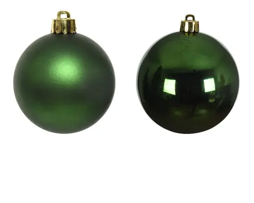 BAUBLES GLASS MINI SET 16+ 1.4" PINE GREEN