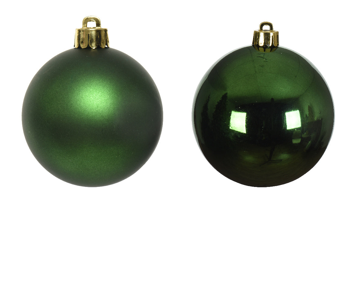 BAUBLES SHATTERPROOF MIX-PINE GREEN SET 6
