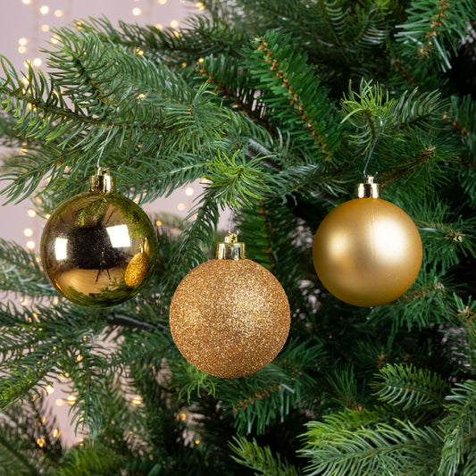 BAUBLES POLST TUBE 10 2.4IN DORADAS