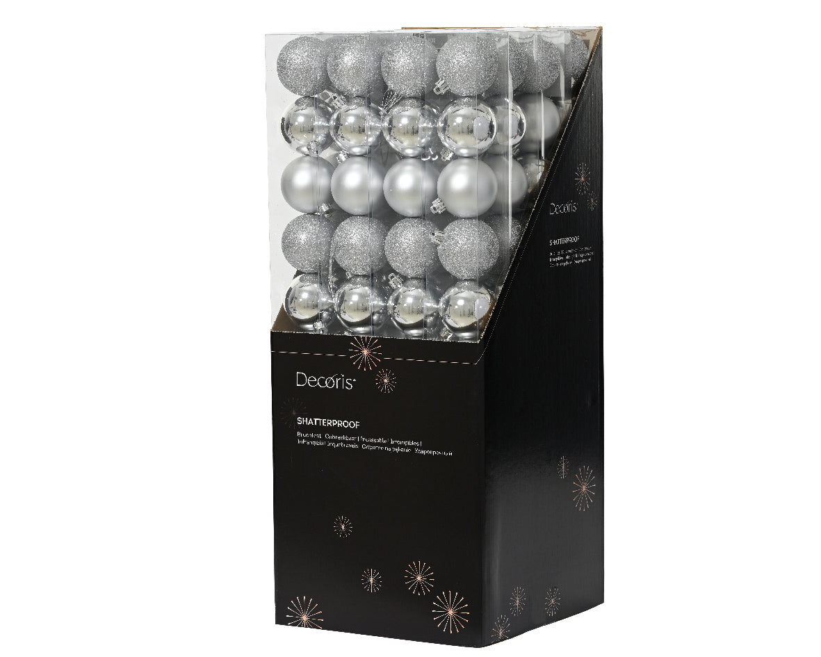 BAUBLES POLY TUBE 10 2.4" SILVER