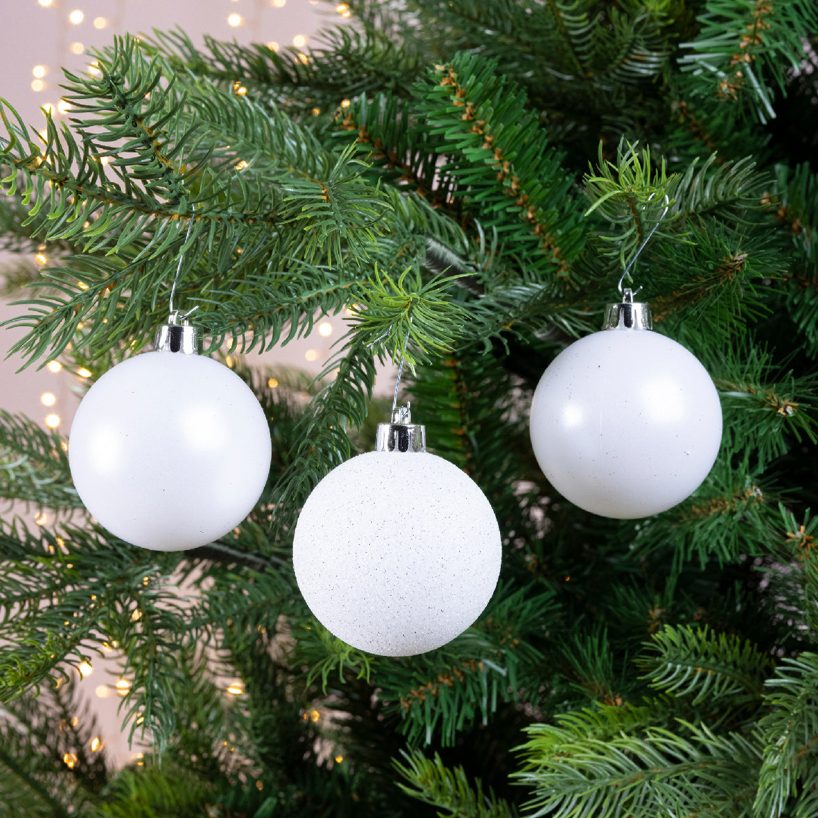 BAUBLES POLYST TUBE 10 2.4" WINTER WHITE