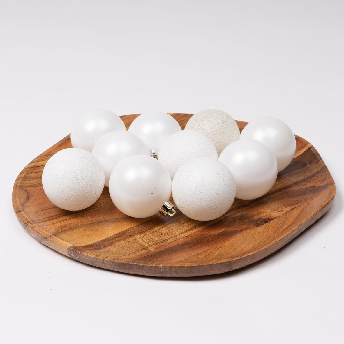 BAUBLES POLYST TUBE 10 2.4" WINTER WHITE