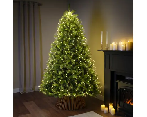 MICROLED TREE BUNCH FLSHNG 7FT WARM WH CABLE GRIS