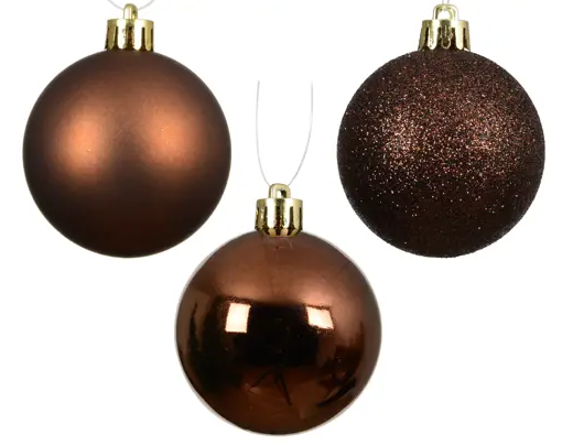 BAUBLES POLYST TUBO 10 2.4" ESPRESSO