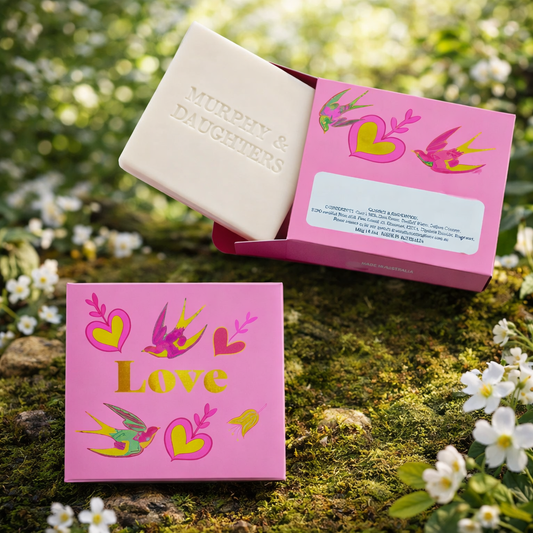 MURPHY & DAUGHTERS MESSAGE ON SOAP 6.5OZ- LOVE-GERANIUM